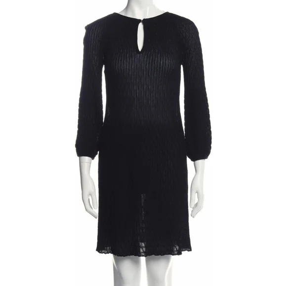 Missoni | Dresses | Missoni Black Balloon Sleeve Knit Dress Size M